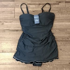 Hilor Ruffle Swimdress with Adjustable Straps